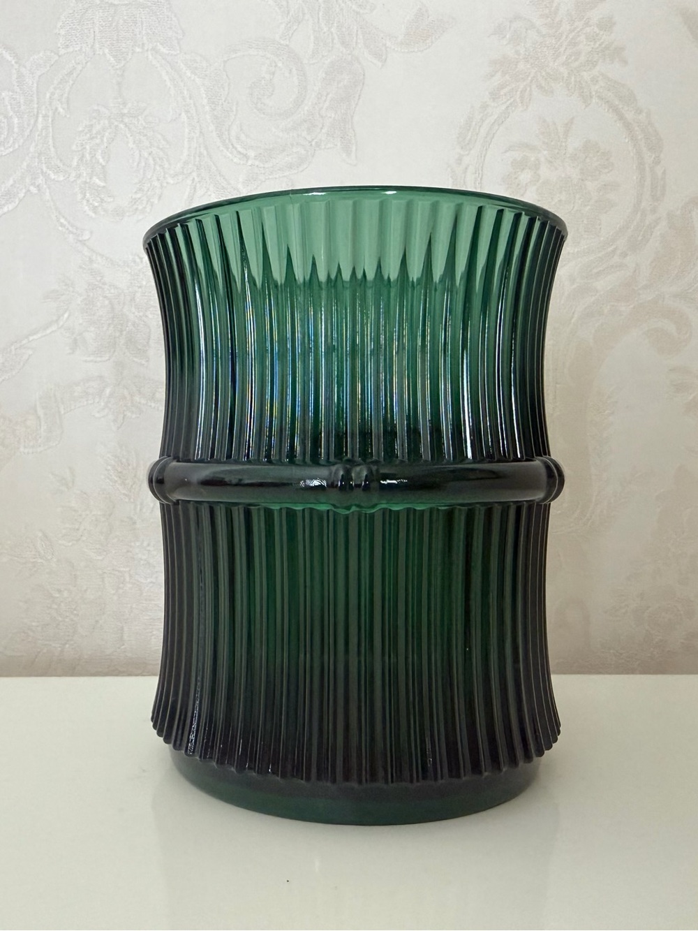 Set of Green Bamboo Plastic Cups